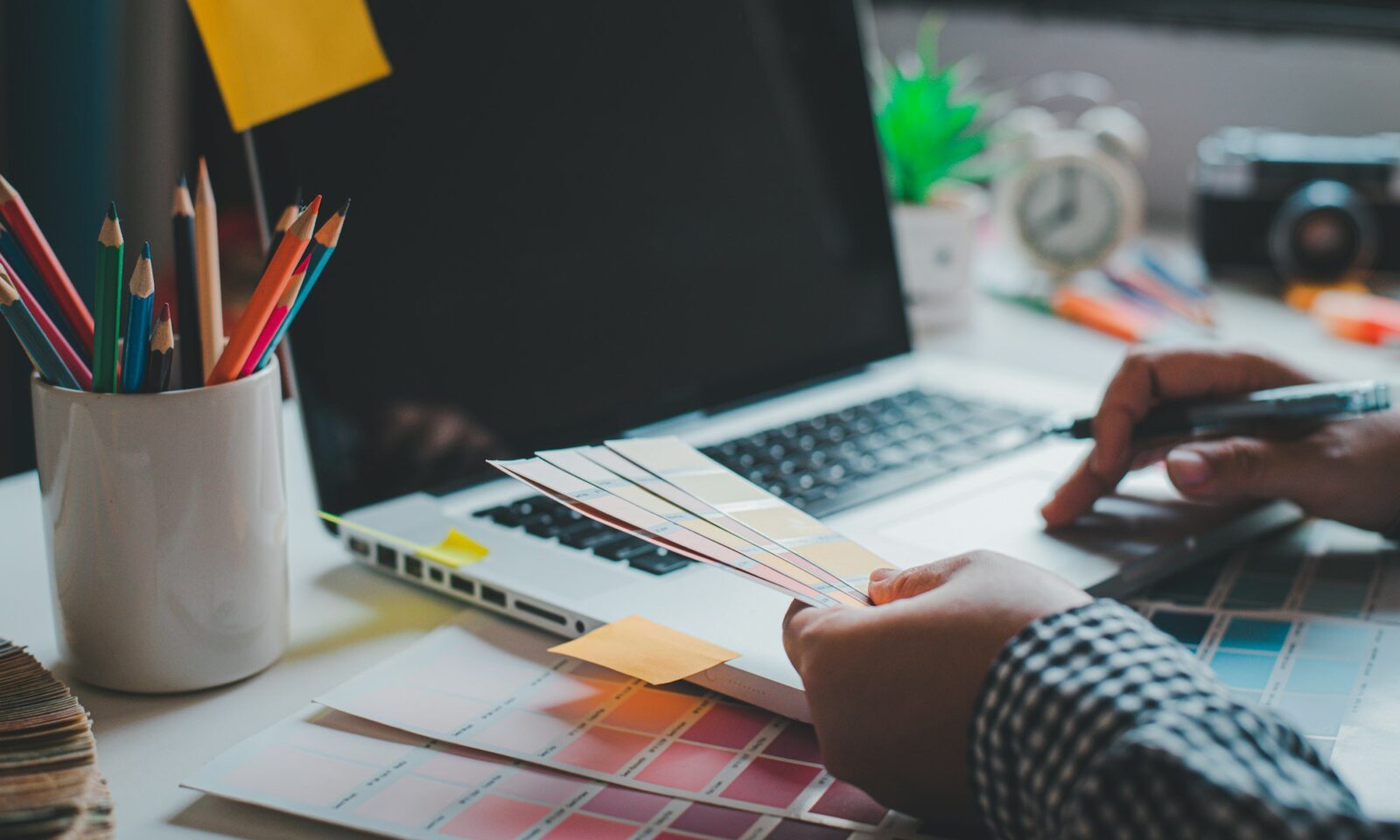the-graphic-designer-creative-team-is-currently-working-on-the-design-and-color-selection